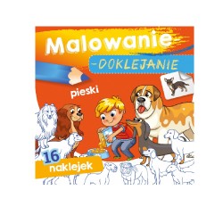 MALOWANIE - DOKLEJANIE "PIESKI" Kolorowanka + Naklejki