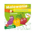 MALOWANIE - DOKLEJANIE "WARZYWA" Kolorowanka + Naklejki