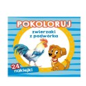 KOLOROWANKA  "POKOLORUJ ZWIERZAKI Z PODWÓRKA + NAKLEJKI"
