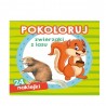 KOLOROWANKA  "POKOLORUJ ZWIERZAKI Z LASU + NAKLEJKI"