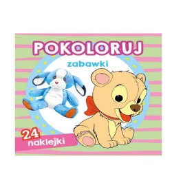 KOLOROWANKA  "POKOLORUJ ZABAWKI + NAKLEJKI"