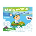 MALOWANIE - DOKLEJANIE "POJAZDY" Kolorowanka + Naklejki