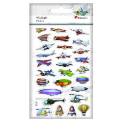 NAKLEJKI WYPUKŁE "SAMOLOTY - 2"