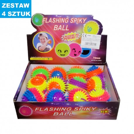 YOYO-PIŁKI ŚWIECĄCE "KOLCE"- 4 szt.