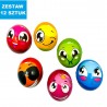 PIŁKI PIANKOWE "FACE - 4" - 12 szt.