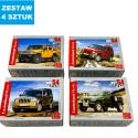 MINI PUZZLE  "SAMOCHODY"  - 4 szt.