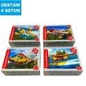 MINI PUZZLE  "SAMOLOTY"  - 4 szt.