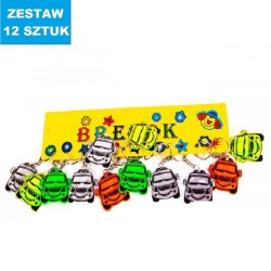 BRELOKI ODBLASKOWE "AUTO" - 12 szt.