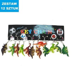 BRELOKI "DINOZAURY-10"- 12 szt.