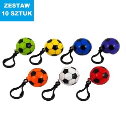 BRELOKI - ZAWIESZKA "PIŁKA NOŻNA - MIX"- 10 szt.