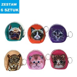 PORTMONETKI "PSY I KOTY" (SERIA 4)  - 6 szt.