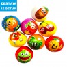 PIŁKI PIANKOWE "ŚWIEŻAKI 2" - 12 szt.