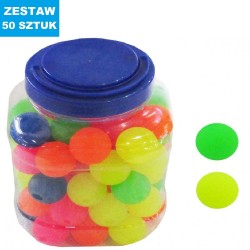 PIŁKI KAUCZUKOWE "NEON"- 50 szt.