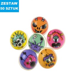 PIŁKI KAUCZUKOWE "MONSTER"- 50 szt.