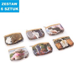 PORTMONETKI "PSY I KOTY" (SERIA 5)  - 6 szt.