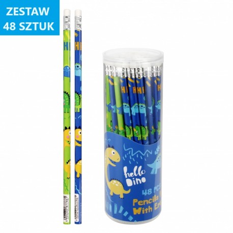 OŁÓWKI "DINO" - 48 szt.