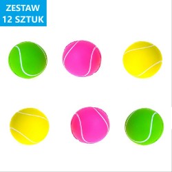 PIŁKI PIANKOWE "TENIS" - 12 szt.