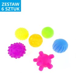 PIŁKI SENSORYCZNE (SERIA - 2) - 6 szt.