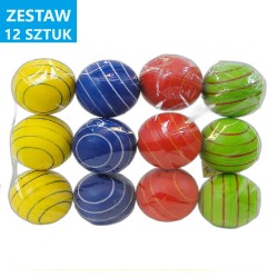 PIŁKI PIANKOWE "ŚLIMAK" - 12 szt.