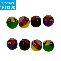 PIŁKI KAUCZUKOWE "PSZCZÓŁKI"- 10 szt.
