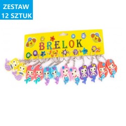 BRELOKI "SYRENKA - 6" - 12 szt.