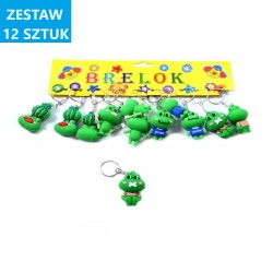 BRELOKI "ŻABKI-7"- 12 szt.