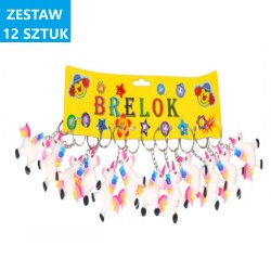 BRELOKI "JEDNOROŻEC - 24"- 12 szt.