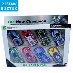 AUTKA METALOWE "THE NEW CHAMPION" - 8 szt.