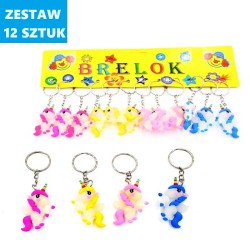 BRELOKI "JEDNOROŻEC - 25"- 12 szt.