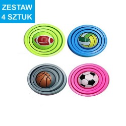 PIŁKA ANTYSTRESOWA "3D" - 4 szt.