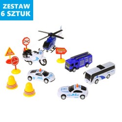 DUŻE POJAZDY "POLICJA" - 6 szt.
