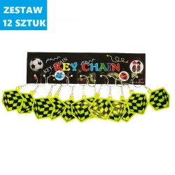 BRELOKI ODBLASKOWE "KOSTKA" - 12 szt.