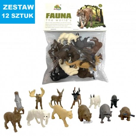ZWIERZĄTKA  DZIKIE "SERIA - 12"- 12 szt.