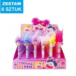 DŁUGOPISY "LUDZIKI"- 6 szt.