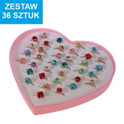 PIERŚCIONKI "LUX - 12" - 36 szt.