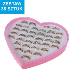 PIERŚCIONKI "LUX - 13" - 36 szt.