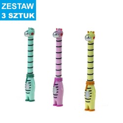 DŁUGOPISY "ŻYRAFA - 2" - 3 szt.