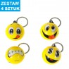 BRELOKI PIANKOWE "EMOTKI" - 4 szt.