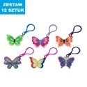 BRELOKI "PRZYWIESZKI MOTYL" - 12 szt.
