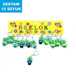 BRELOKI "ŻABKI - 10"- 12 szt.