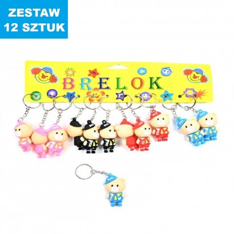 BRELOKI "MISIE - 18" - 12 szt.