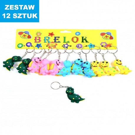 BRELOKI "DINO - 1"- 12 szt.