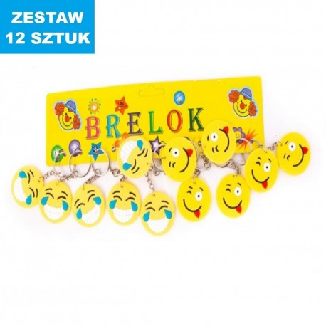 BRELOKI "EMOTKI 2" - 12 szt.
