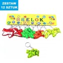 BRELOKI ODBLASKOWE "SAMOLOTY" - 12 szt.