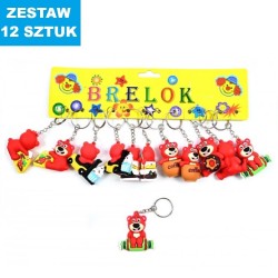 BRELOKI "MISIE - 20" - 12 szt.