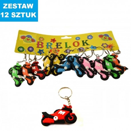 BRELOKI "MOTORY - 6" - 12 szt.