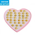 PIERŚCIONKI "EMOTKI"- 36 szt.
