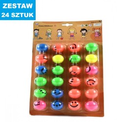 PIŁECZKI KAUCZUKOWE "SMILE - BLISTER"-  24 szt.