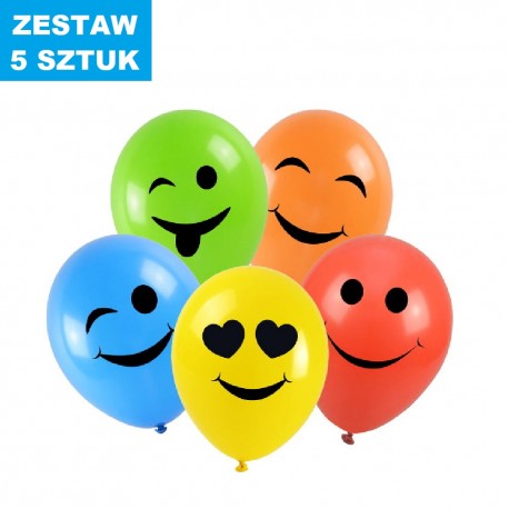 BALONY "SMILE - 4" - 5 szt.