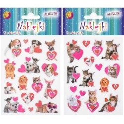 NAKLEJKI "UROCZE PSIAKI I KOCIAKI" - 1 szt.